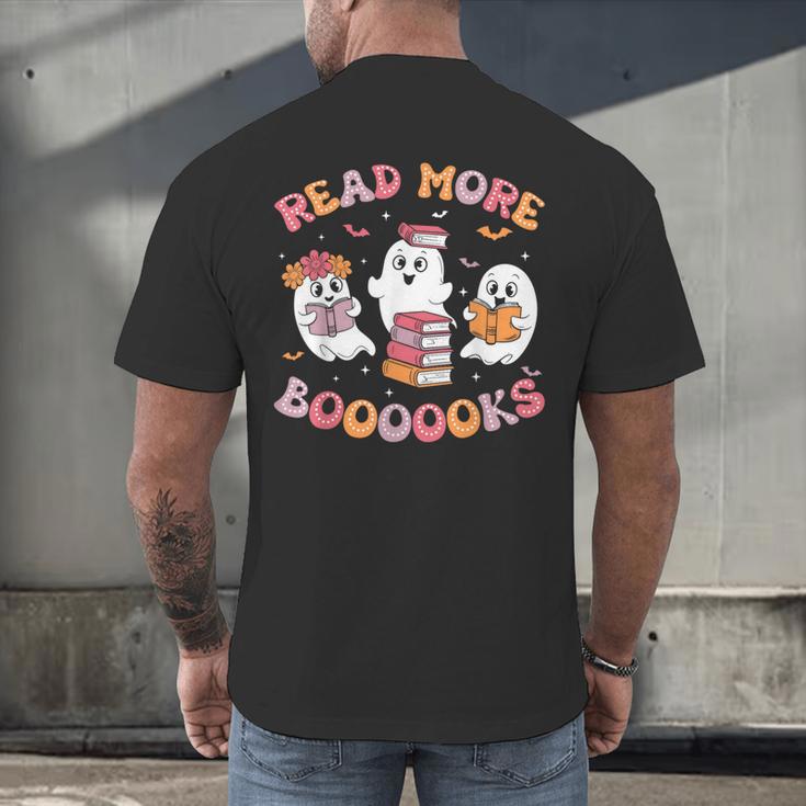 Cute Ghost Book Read More Books Teachers Halloween Men's Back Print T-Shirt, gift for family, gift for coworker Cute Ghost Book Read More Books Teachers Halloween Men's Back Print T-Shirt, gift for family, gift for coworker