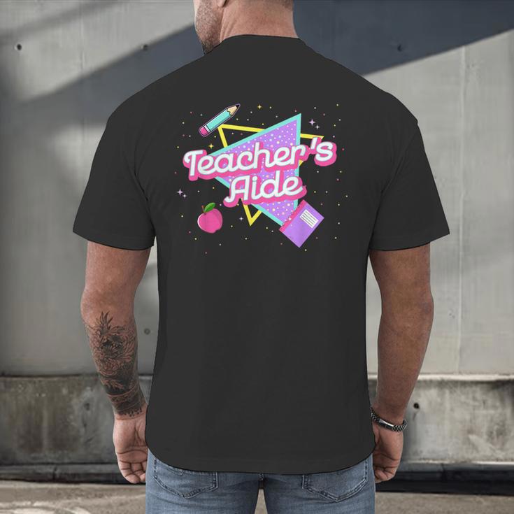 Cute Teacher's Aide Shirt 80's 90's Back To School For Men Women Men's Back Print T-Shirt, gift for family, gift for coworker