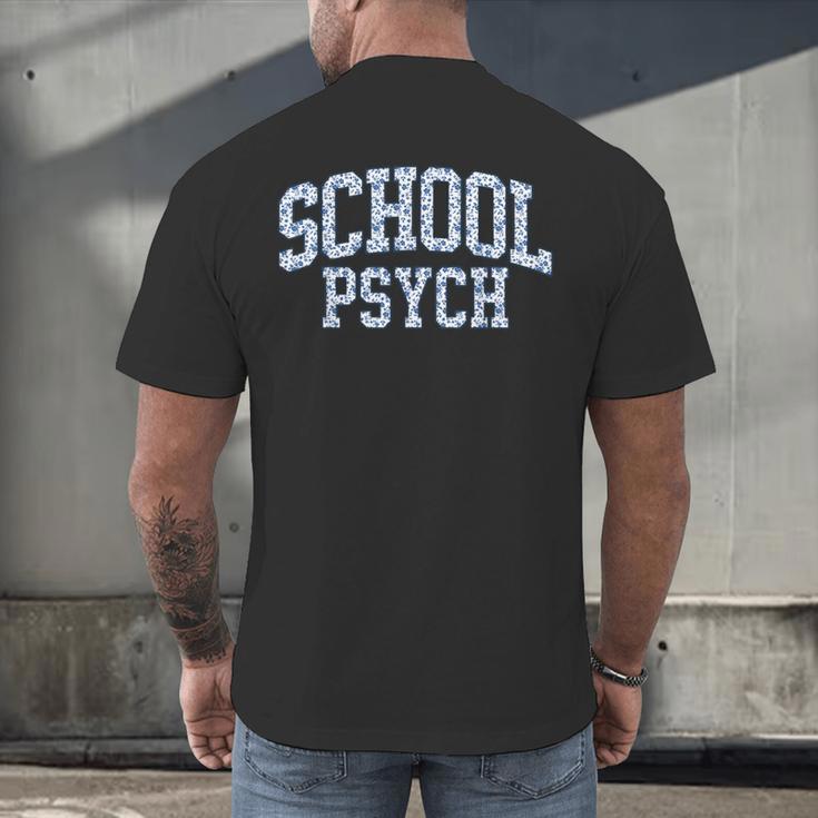 Cute Wildflower School Psych Teacher School Psychologist Men's Back Print T-Shirt, gift for family, gift for coworker Cute Wildflower School Psych Teacher School Psychologist Men's Back Print T-Shirt, gift for family, gift for coworker