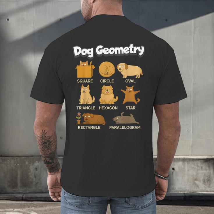 Dog Geometry Math Teacher Back To School STEM Humor Men's Back Print T-Shirt, gift for family, gift for coworker Dog Geometry Math Teacher Back To School STEM Humor Men's Back Print T-Shirt, gift for family, gift for coworker