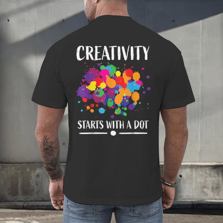 Dot Day Shirt Women Men Kids Girls Boys Teacher 2024 Dot Day Men's Back Print T-Shirt, gift for family, gift for coworker