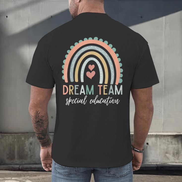 Dream Team Special Education Teacher ED SPED Squad Rainbow Men's Back Print T-Shirt, gift for family, gift for coworker Dream Team Special Education Teacher ED SPED Squad Rainbow Men's Back Print T-Shirt, gift for family, gift for coworker