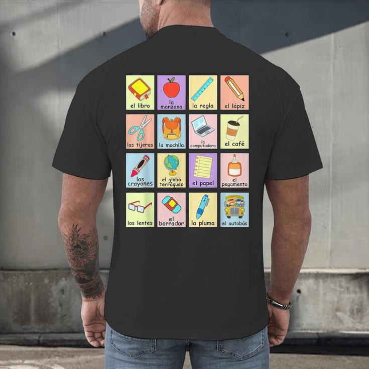 Dual Language Crew Bilingual Spanish Teacher Back To School For Men Women Men's Back Print T-Shirt, gift for family, gift for coworker