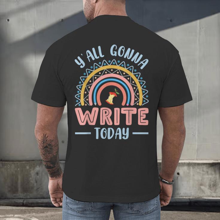 ELA English Teacher Men's Back Print T-Shirt, gift for family, gift for coworker ELA English Teacher Men's Back Print T-Shirt, gift for family, gift for coworker