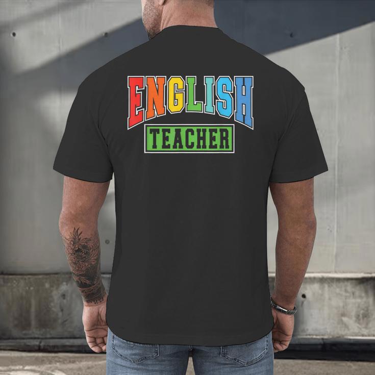 English Teacher Men Women Grammar Class English Teacher Men's Back Print T-Shirt, gift for family, gift for coworker English Teacher Men Women Grammar Class English Teacher Men's Back Print T-Shirt, gift for family, gift for coworker