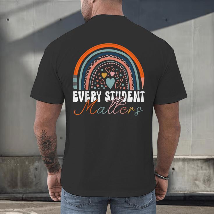 Every Student Matters Paraprofessional Support Teacher Men's Back Print T-Shirt, gift for family, gift for coworker