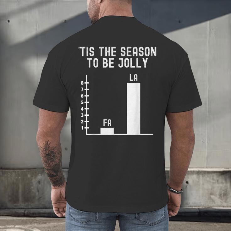 Fa La 8 Math Pun Math Teacher Christmas Men's Back Print T-Shirt, gift for family, gift for coworker Fa La 8 Math Pun Math Teacher Christmas Men's Back Print T-Shirt, gift for family, gift for coworker