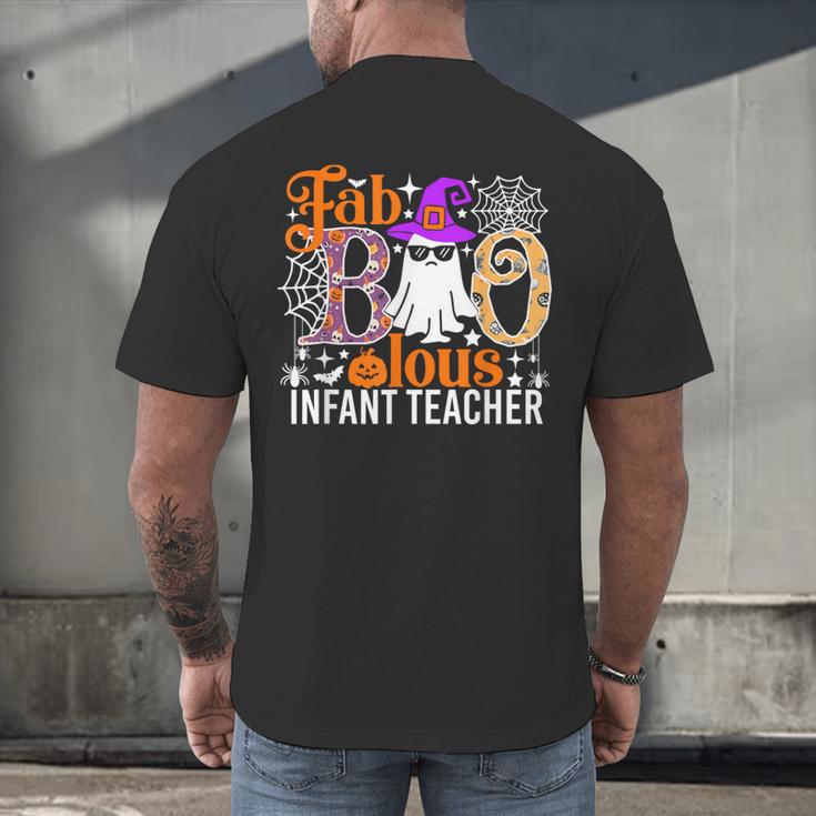 Fab Boo Lous Infant Teacher Halloween Costume Men's Back Print T-Shirt, gift for family, gift for coworker Fab Boo Lous Infant Teacher Halloween Costume Men's Back Print T-Shirt, gift for family, gift for coworker