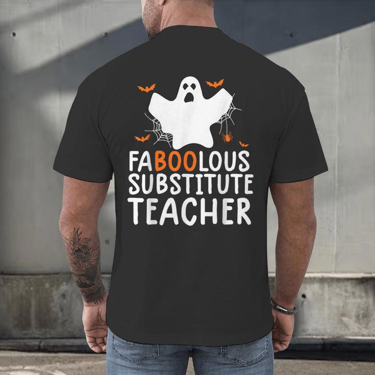 Faboolous Substitute Teacher Halloween Costume Men's Back Print T-Shirt, gift for family, gift for coworker Faboolous Substitute Teacher Halloween Costume Men's Back Print T-Shirt, gift for family, gift for coworker