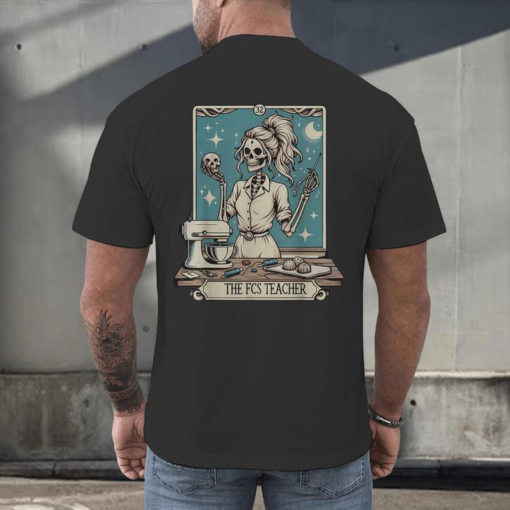 FCS Teacher Skeleton Halloween Family And Consumer Science Men's Back Print T-Shirt, gift for family, gift for coworker FCS Teacher Skeleton Halloween Family And Consumer Science Men's Back Print T-Shirt, gift for family, gift for coworker