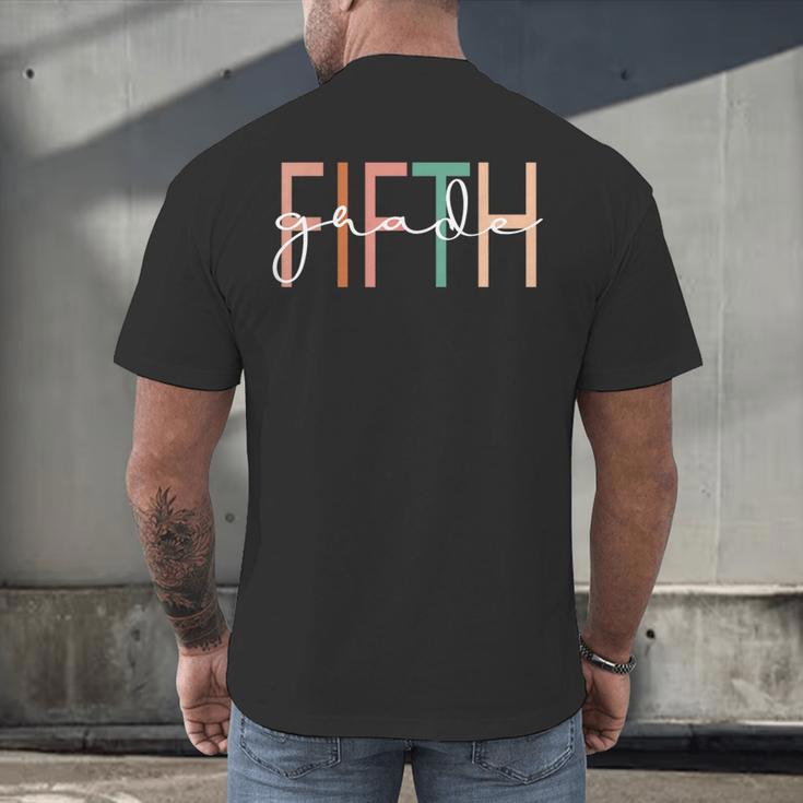 Fifth Grade Girls Boys Teacher Team 5th Grade Squad Men's Back Print T-Shirt, gift for family, gift for coworker Fifth Grade Girls Boys Teacher Team 5th Grade Squad Men's Back Print T-Shirt, gift for family, gift for coworker