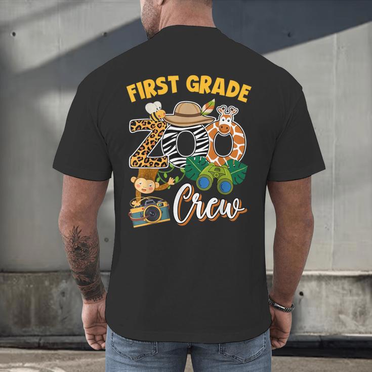 First Grade Zoo Field Trip Squad Matching Teacher Students Men's Back Print T-Shirt, gift for family, gift for coworker