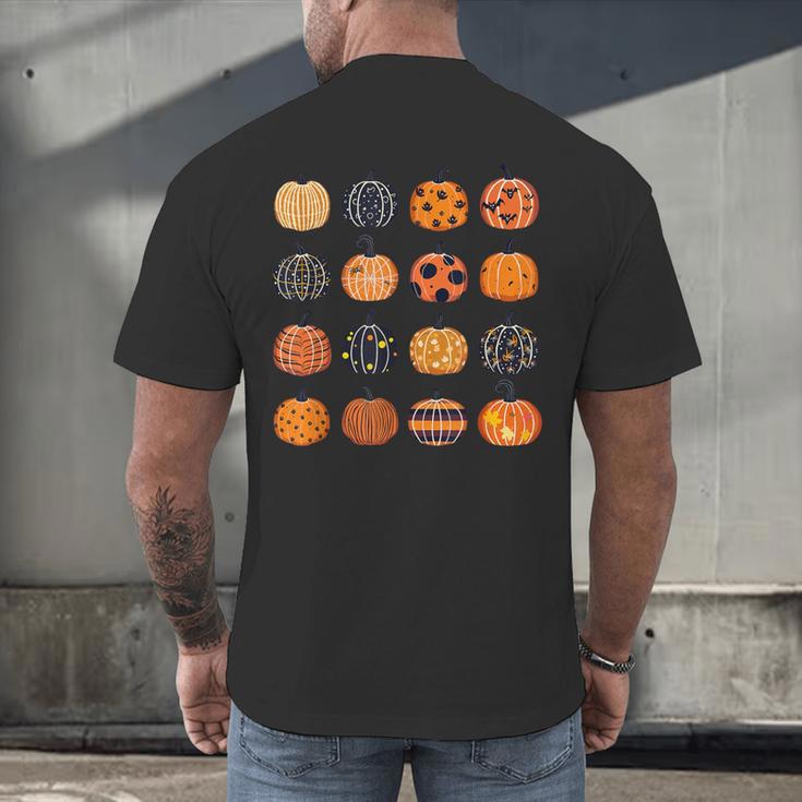 Folk Art Pumpkins Teacher Nurses Admin Witch Halloween Cute Men's Back Print T-Shirt, gift for family, gift for coworker Folk Art Pumpkins Teacher Nurses Admin Witch Halloween Cute Men's Back Print T-Shirt, gift for family, gift for coworker