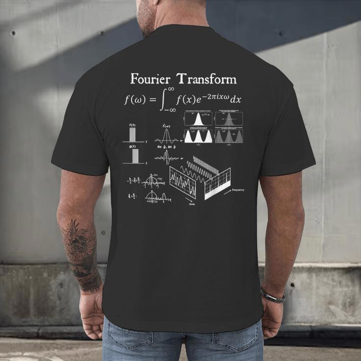 Fourier Transform Signal Science Math Teacher Nerdy Men's Back Print T-Shirt, gift for family, gift for coworker Fourier Transform Signal Science Math Teacher Nerdy Men's Back Print T-Shirt, gift for family, gift for coworker