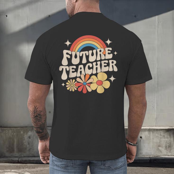 Future Teacher Kids Youth Girls Rainbow Pre-k Kindergarten Men's Back Print T-Shirt, gift for family, gift for coworker Future Teacher Kids Youth Girls Rainbow Pre-k Kindergarten Men's Back Print T-Shirt, gift for family, gift for coworker