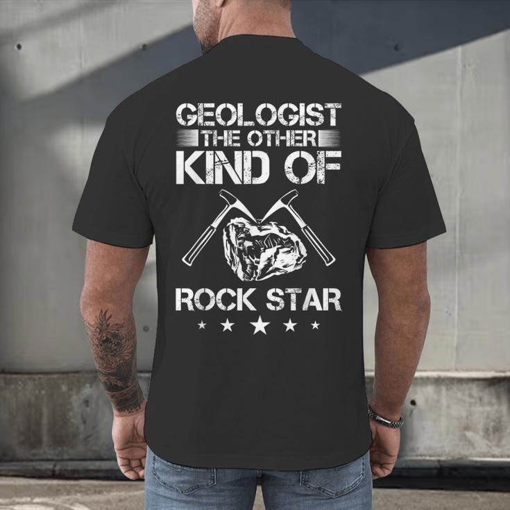 Geology Outfit Geology Teacher Geology Department Geologist Men's Back Print T-Shirt, gift for family, gift for coworker