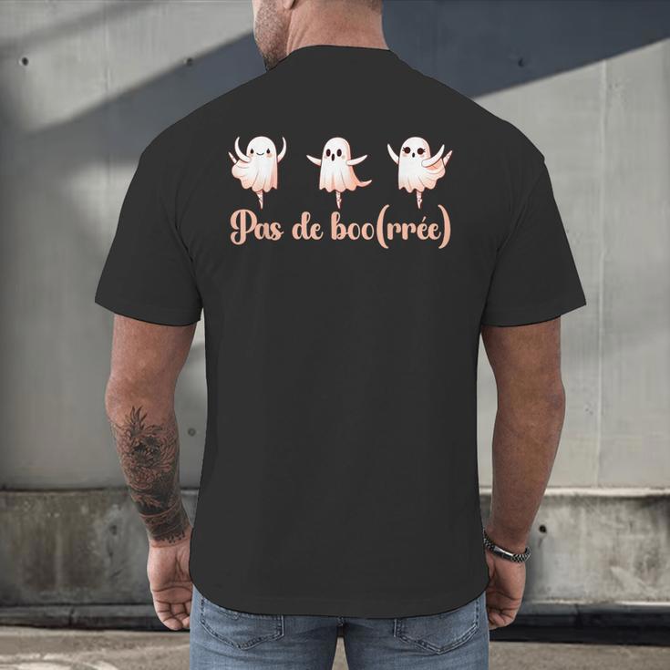 Ghost Ballet Dancer Halloween Dance Teacher Pas De Boo-Rée Men's Back Print T-Shirt, gift for family, gift for coworker Ghost Ballet Dancer Halloween Dance Teacher Pas De Boo-Rée Men's Back Print T-Shirt, gift for family, gift for coworker