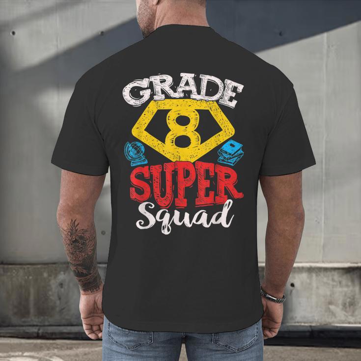 Grade 8 Super Squad Superhero Teacher Team Men's Back Print T-Shirt, gift for family, gift for coworker Grade 8 Super Squad Superhero Teacher Team Men's Back Print T-Shirt, gift for family, gift for coworker