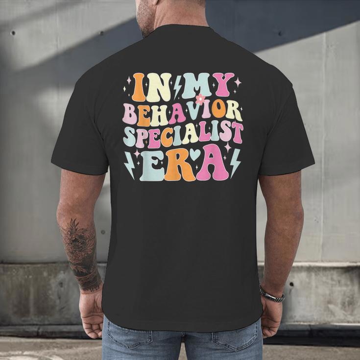 Groovy In My Behavior Specialist Era Behavior Teachers Men's Back Print T-Shirt, gift for family, gift for coworker