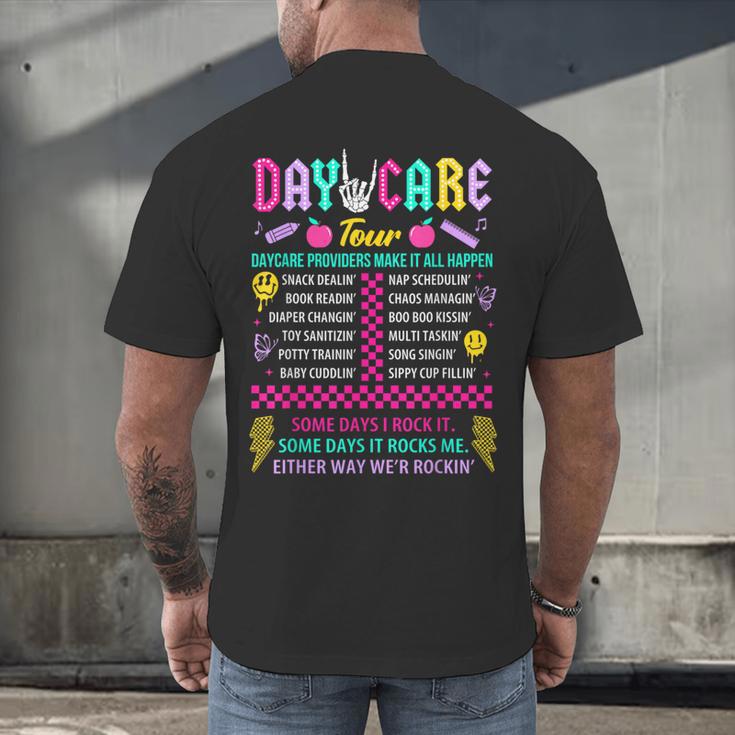Groovy Day Care Some Days I Rock It Day Care Teacher Life Men's Back Print T-Shirt, gift for family, gift for coworker Groovy Day Care Some Days I Rock It Day Care Teacher Life Men's Back Print T-Shirt, gift for family, gift for coworker
