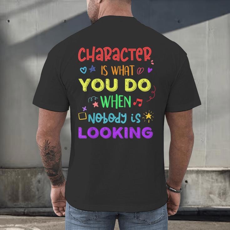 Growth Mindset Teacher Positive Message Inspirational Quote Men's Back Print T-Shirt, gift for family, gift for coworker Growth Mindset Teacher Positive Message Inspirational Quote Men's Back Print T-Shirt, gift for family, gift for coworker