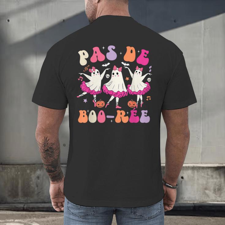 Halloween Dance Teacher Pas De Boo-Ree Ghost Ballet Dancer Men's Back Print T-Shirt, gift for family, gift for coworker Halloween Dance Teacher Pas De Boo-Ree Ghost Ballet Dancer Men's Back Print T-Shirt, gift for family, gift for coworker