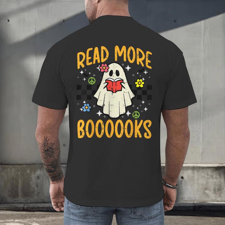 Halloween Read More Books Retro Costume Teacher Women Girls Men's Back Print T-Shirt, gift for family, gift for coworker