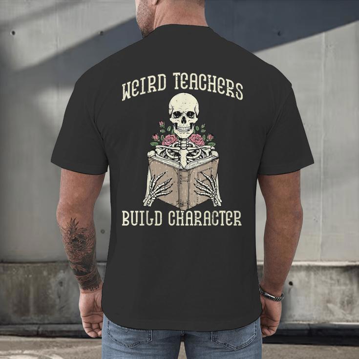 Halloween Weird Teachers Build Character Costume Men Women Men's Back Print T-Shirt, gift for family, gift for coworker Halloween Weird Teachers Build Character Costume Men Women Men's Back Print T-Shirt, gift for family, gift for coworker