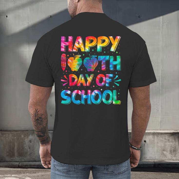 Happy 100th Day Of School Teacher Student 100 Days Tie Dye Men Women Kids Men's Back Print T-Shirt, gift for family, gift for coworker
