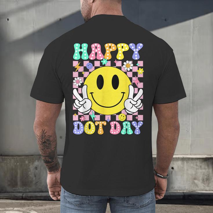 Happy Dot Day Shirts Teacher Student Girls Kids Smile Face Men's Back Print T-Shirt, gift for family, gift for coworker