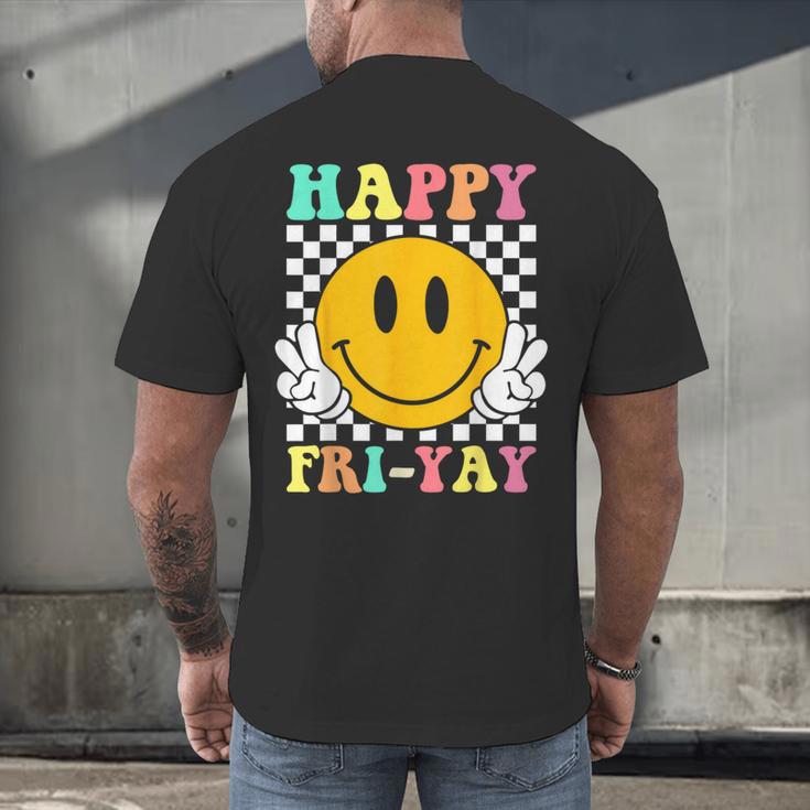 Happy Fri-Yay Teacher Friday Weekend School Men's Back Print T-Shirt, gift for family, gift for coworker Happy Fri-Yay Teacher Friday Weekend School Men's Back Print T-Shirt, gift for family, gift for coworker