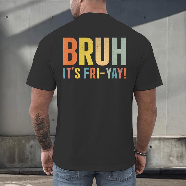Happy Friyay Teacher Shirt Cute Teacher Fashion Bruh Fri-Yay Men's Back Print T-Shirt, gift for family, gift for coworker Happy Friyay Teacher Shirt Cute Teacher Fashion Bruh Fri-Yay Men's Back Print T-Shirt, gift for family, gift for coworker