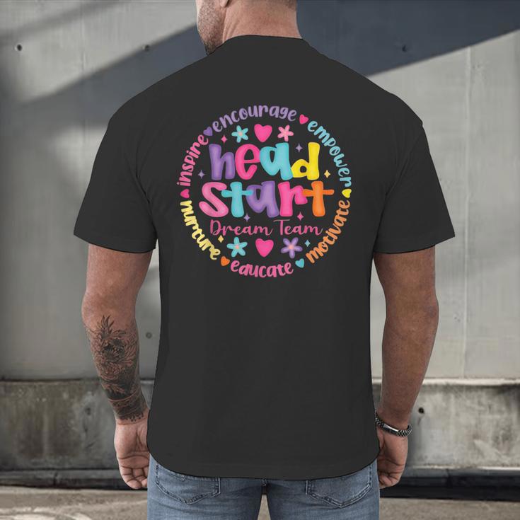 Head Start Dream Team Squad Teacher Headstart Back To School Men's Back Print T-Shirt, gift for family, gift for coworker Head Start Dream Team Squad Teacher Headstart Back To School Men's Back Print T-Shirt, gift for family, gift for coworker