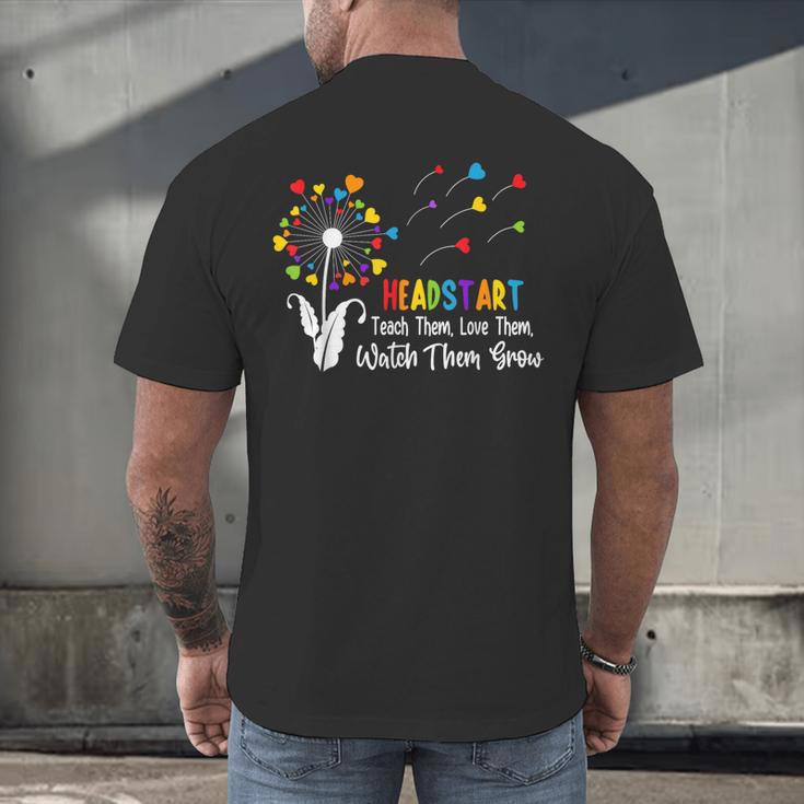 Headstart Teacher Early Childhood Educator Men's Back Print T-Shirt, gift for family, gift for coworker
