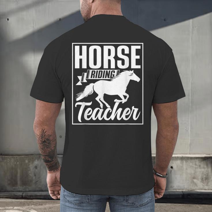Horse Riding Teacher Rider Lover Equestrian Men Women Kids Men's Back Print T-Shirt, gift for family, gift for coworker