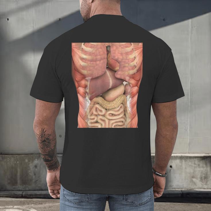 Human Muscles Organs Scary Anatomy Teacher Halloween Costume Men's Back Print T-Shirt, gift for family, gift for coworker Human Muscles Organs Scary Anatomy Teacher Halloween Costume Men's Back Print T-Shirt, gift for family, gift for coworker