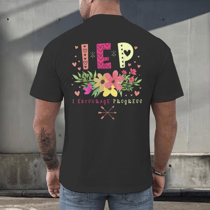 IEP I Encourage Progress Teacher Special Education Men Women Men's Back Print T-Shirt, gift for family, gift for coworker IEP I Encourage Progress Teacher Special Education Men Women Men's Back Print T-Shirt, gift for family, gift for coworker