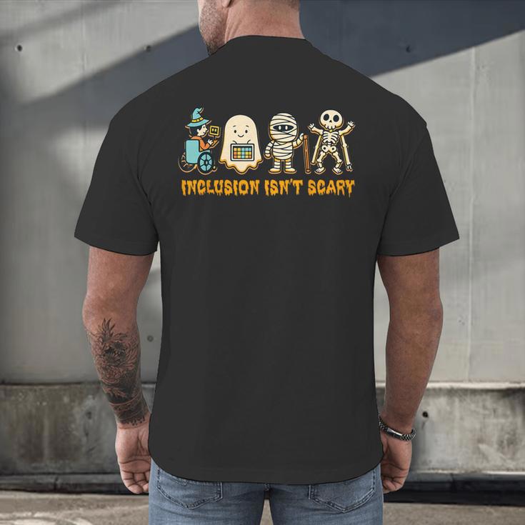 Inclusion Isn't Scary Halloween Sped Teacher Women Men Men's Back Print T-Shirt, gift for family, gift for coworker
