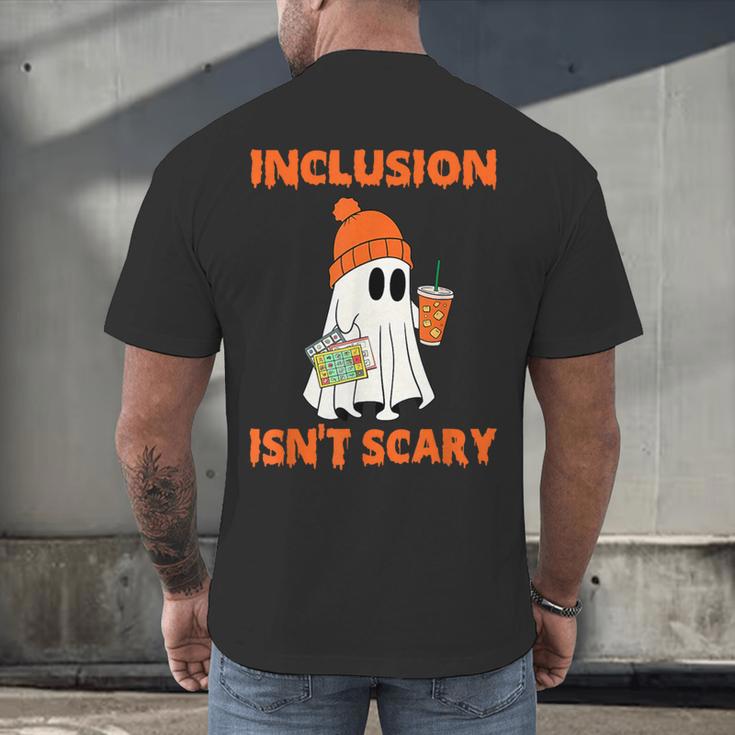 Inclusion Isn't Scary Shirt Halloween SLP Sped Teacher Men's Back Print T-Shirt, gift for family, gift for coworker