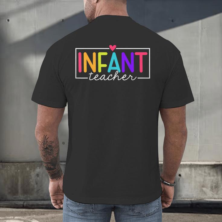Infant Teacher Daycare Provider Childcare Teacher Men's Back Print T-Shirt, gift for family, gift for coworker