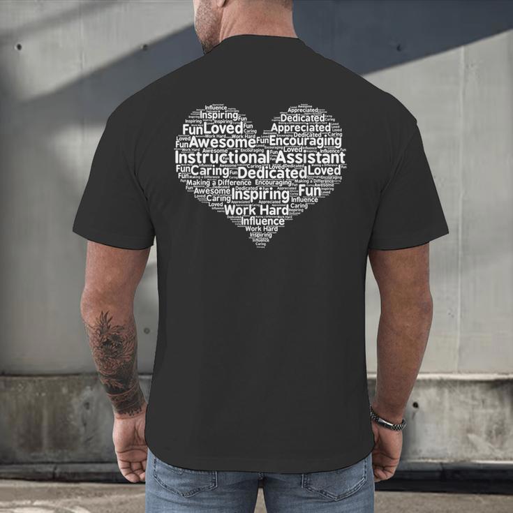 Instructional Assistant Teacher Appreciation T Shirt Men's Back Print T-Shirt, gift for family, gift for coworker Instructional Assistant Teacher Appreciation T Shirt Men's Back Print T-Shirt, gift for family, gift for coworker