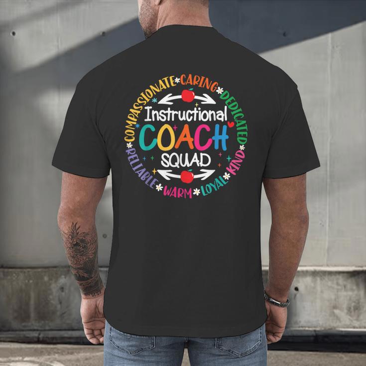 Instructional Coach Squad Teacher Assistant Support Team Men's Back Print T-Shirt, gift for family, gift for coworker Instructional Coach Squad Teacher Assistant Support Team Men's Back Print T-Shirt, gift for family, gift for coworker