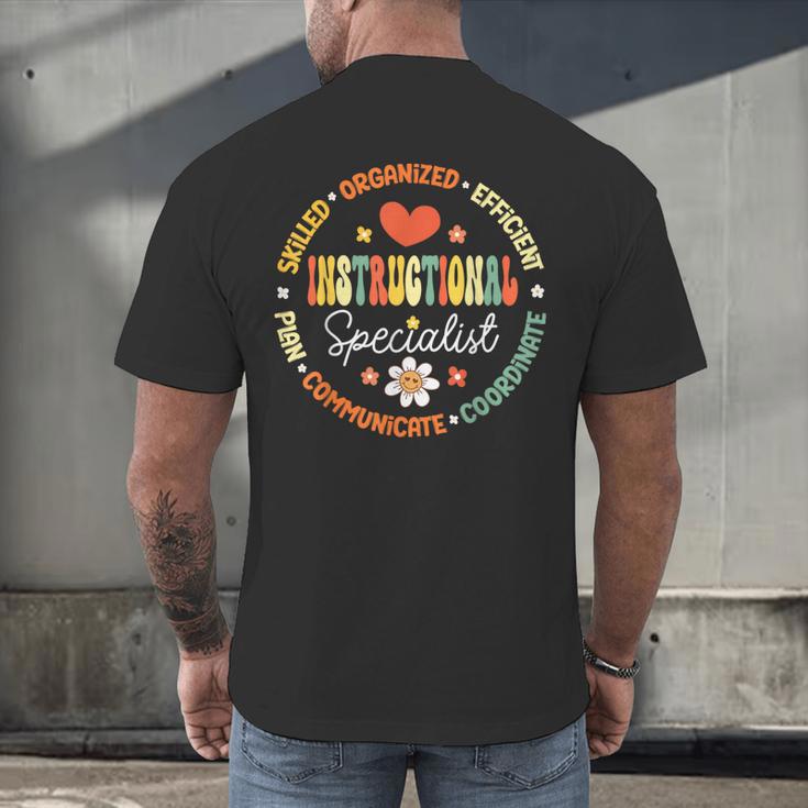 Instructional Specialist School Cute Academic Teacher Men's Back Print T-Shirt, gift for family, gift for coworker Instructional Specialist School Cute Academic Teacher Men's Back Print T-Shirt, gift for family, gift for coworker