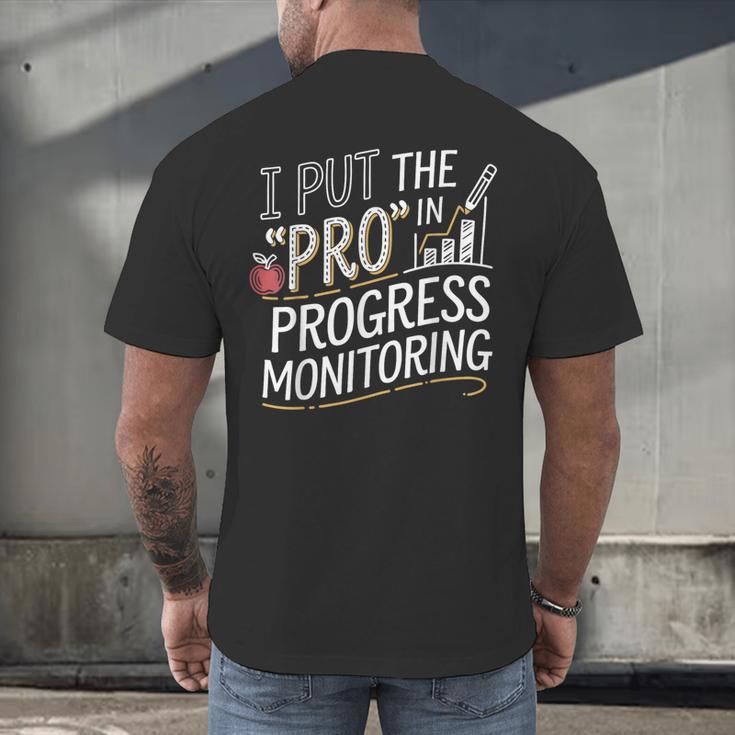 Intervention Teacher Progress Monitoring Intervention Men's Back Print T-Shirt, gift for family, gift for coworker Intervention Teacher Progress Monitoring Intervention Men's Back Print T-Shirt, gift for family, gift for coworker