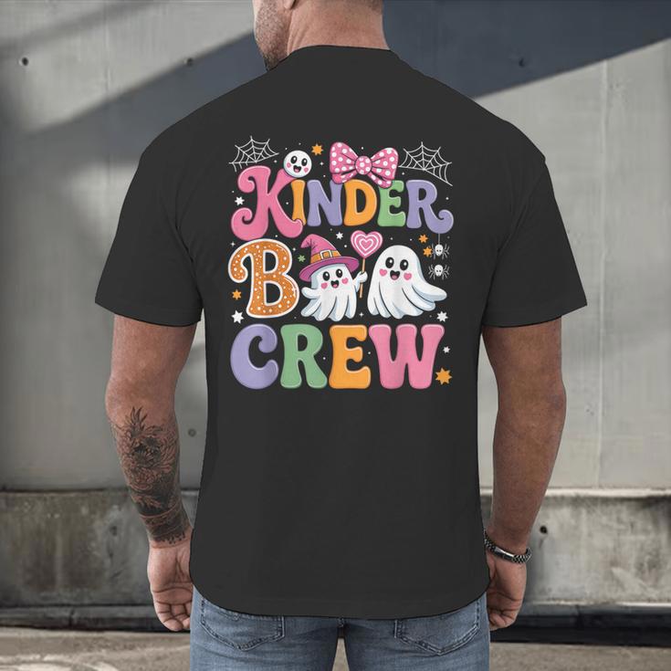 Kinder Boo Crew Kindergarten Teacher Student Halloween Men's Back Print T-Shirt, gift for family, gift for coworker Kinder Boo Crew Kindergarten Teacher Student Halloween Men's Back Print T-Shirt, gift for family, gift for coworker