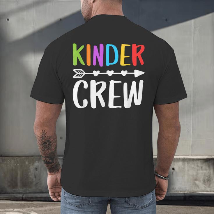 Kinder Crew Shirt Kindergarten Boy Girl Student Teacher Men's Back Print T-Shirt, gift for family, gift for coworker