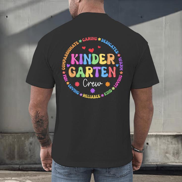 Kindergarten Crew Funy Back To School Teachers Kids Students Men's Back Print T-Shirt, gift for family, gift for coworker