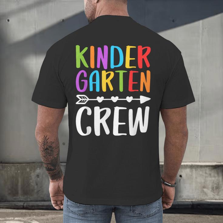 Kindergarten Crew Shirt Kinder Crew Teacher Boy Girl Men's Back Print T-Shirt, gift for family, gift for coworker Kindergarten Crew Shirt Kinder Crew Teacher Boy Girl Men's Back Print T-Shirt, gift for family, gift for coworker