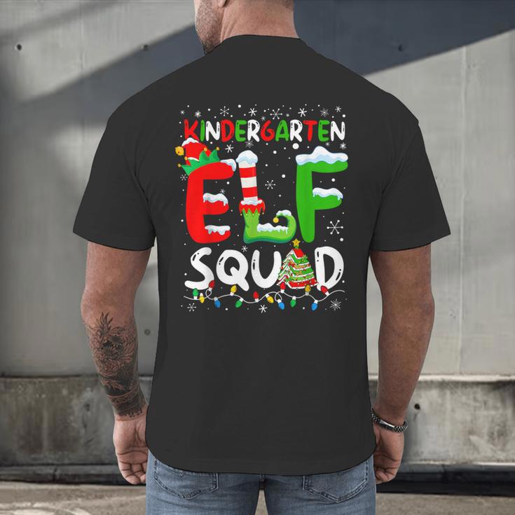 Kindergarten ELF Squad Christmas ELF Student Teacher Men Women Kids Men's Back Print T-Shirt, gift for family, gift for coworker Kindergarten ELF Squad Christmas ELF Student Teacher Men Women Kids Men's Back Print T-Shirt, gift for family, gift for coworker