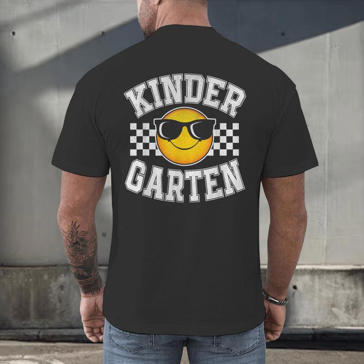 Kindergarten Teacher First Day Of Kinder Back To School Men's Back Print T-Shirt, gift for family, gift for coworker Kindergarten Teacher First Day Of Kinder Back To School Men's Back Print T-Shirt, gift for family, gift for coworker